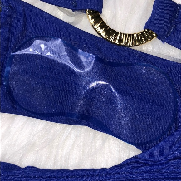 HP TRINA TURK OFF ONE SHOULDER CUT OUT SWIMSUIT 10 - Picture 5 of 6